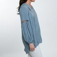 thumbnail image 5 of Elsie & Zoey Oakley V-Neck Long Sleeve Lace Trim Tunic Shirt for Women, 5 of 5