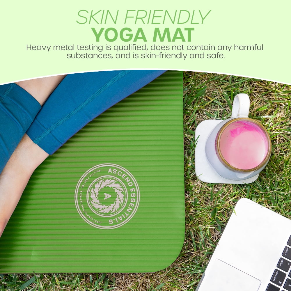 Yoga Mat with Carry Strap | Lightweight Yoga Mat For Pilates, Yoga | Free eBook For Mat Workouts