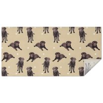 Cute Labrador Rectangle Tablecloth 60"x120",Waterproof Polyester Rectangle Table Cloth, Wipeable Spillproof Polyester Tablecloth for Dining, Camping, Indoor and Outdoor