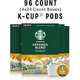 thumbnail image 2 of Starbucks K-Cup Coffee Pods, Starbucks Blonde Roast Coffee, Veranda Blend for Keurig Brewers, 100% Arabica, 4 boxes (96 pods total), 2 of 4