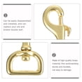 thumbnail image 5 of Minkissy 2Pcs Swivel Bolt Hooks Copper for Pet Owners Projects, 5 of 5