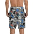 thumbnail image 3 of Kdxio Video Game Print Mens Sleep Shorts Bottoms Soft Comfy Pajama Wear Pants with Drawstring Pockets, 3 of 7