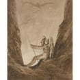 thumbnail image 2 of Thomas Girtin 15x18 Black Ornate Wood Framed Double Matted Museum Art Print Titled - The Archangel Gabriel Awaiting Night (ca. 1799), 2 of 5
