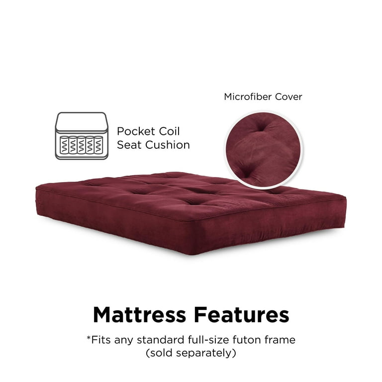 Dhp 8 Inch Independently Encased Coil Futon Mattress Flash Sales fast