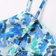thumbnail image 6 of XIAONU Floral Print Spaghetti Strap Maxi Dress For Women Front Cutout Tiered Vacation Dress, 6 of 6