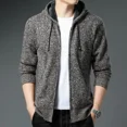 thumbnail image 3 of Cárdigan de punto con bolsillos para hombre, abrigos de manga larga, ropa popular coreana, suéter para hombre, corte holgado, ropa de calle original informal, 3 of 5