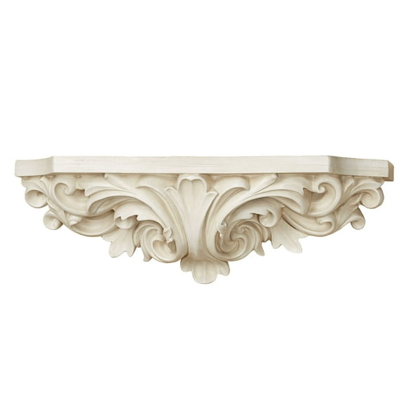 Astrella Antique White Wall Shelf
