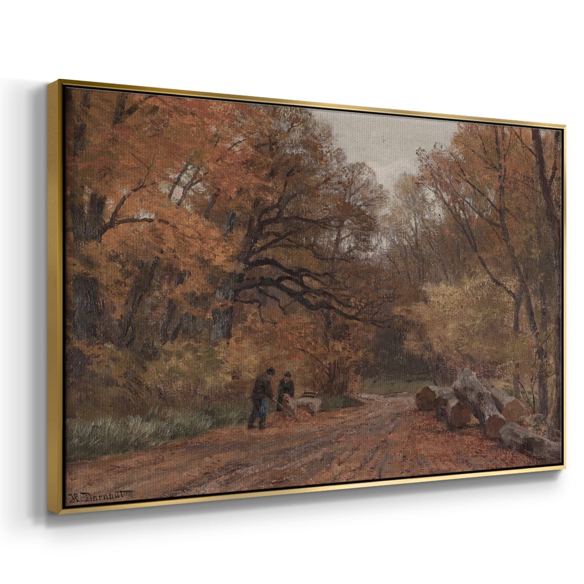 Vintage Landscape-CCCX By Wexford Home Framed in Gold Wood Gallery Wrapped Canvas 17 in. x 25 in.