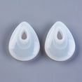 thumbnail image 2 of 5 pc Silicone Molds Resin Casting Molds For UV Resin Epoxy Resin Jewelry Making teardrop White 52x39x13mm Hole: 8x16mm Inner Size: 43x30mm, 2 of 3