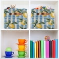 thumbnail image 6 of Yayeee Canvas Storage Basket with Handles for Shelves Fabric Bins Closet Organizer, Retro Lemon Leaves, 6 of 8