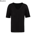 thumbnail image 6 of New 2024 Men‘s Summer Short Sleeve Knit Tops Shirts Casual V-neck British Loose Shirts Male Solid Shirts for Men Fashion Tops, 6 of 7