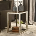 thumbnail image 5 of Home Square Mirrored End Table in Antique Gold Finish - Set of 2, 5 of 6