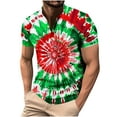 thumbnail image 2 of Jjayotai Big and Tall Shirts for Men Men's Fashion Novel Printed Short Sleeve Crew Neck Top, Tie Dye Shirt, Mens Graphic Tees, 2 of 5