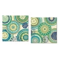thumbnail image 1 of Gorgeous Green, Blue and Teal Suzannil Patterned Set by Veronique Charron; Two 12x12in Unframed Paper Prints, 1 of 1
