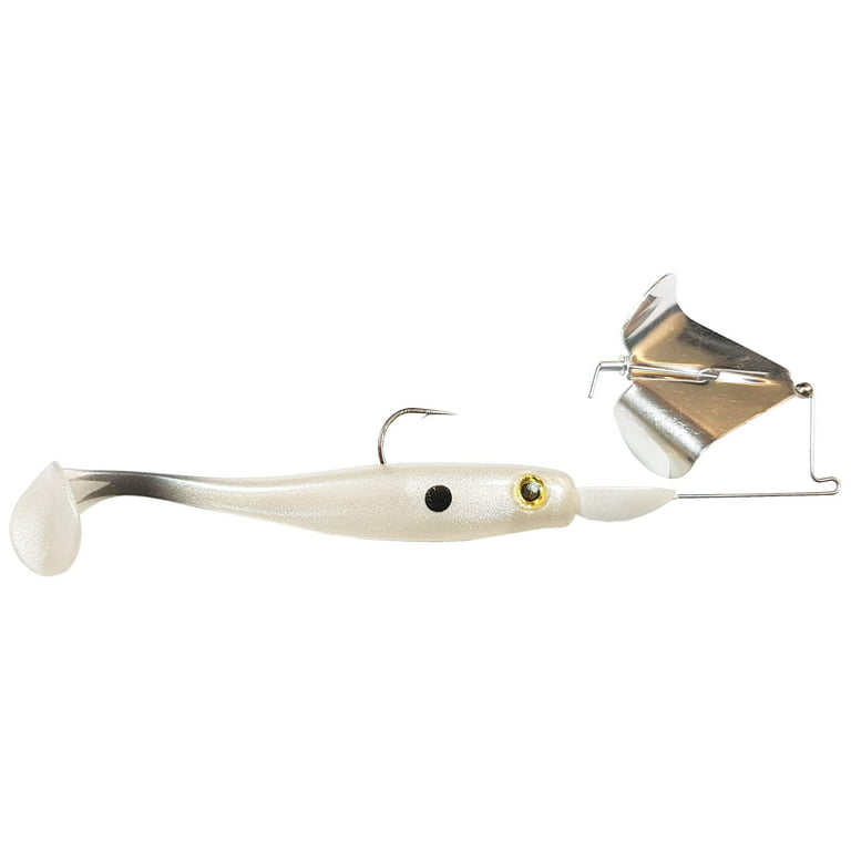 Big Bite Baits Suicide Shad Buzzbait (Silver Blade/Pearly Shad, 1
