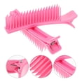 thumbnail image 4 of Miangastore 2pcs Multi Function Hairdressing Clips Salon Cutting Dying Styling Hair Clips Hair Layering Clip (Small Size Pink), 4 of 8
