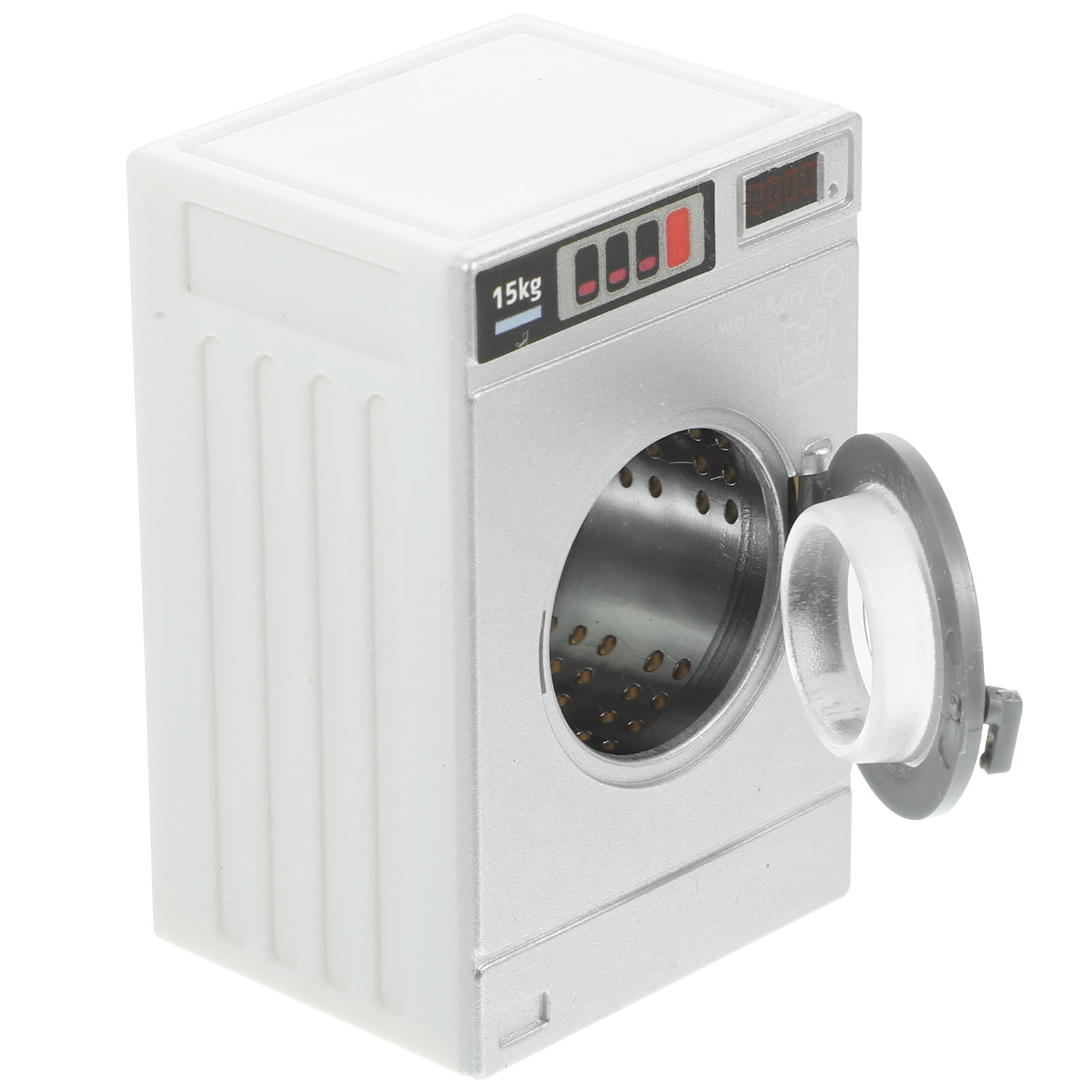 TOYANDONA Ensemble Buanderie Maison De Poupée - Mini Machine à Laver Réaliste Pour Enfants