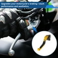 thumbnail image 3 of Short Long Brake Clutch Lever for Kawasaki ER-5 2004-2005 Adjustable Motorcycle Handlebar Brake Lever Aluminum Alloy Gold Tone Head Black Handle, 3 of 6
