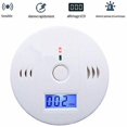 thumbnail image 2 of Detector de alarma de Gas y monóxido de carbono, funciona con batería, alarma de dióxido de carbono con pantalla Lcd, alarma de voz, 2 of 5