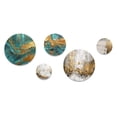 thumbnail image 2 of Designart "Whirling Waves V" Abstract Painting Metal Wall Art Set of 5 Piece, 2 of 5
