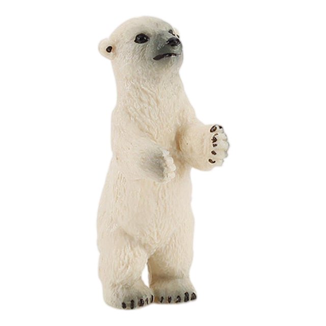 Figuras de animales del Ártico, figuritas de osos, juego de fiesta, colección de juguetes para niños Bebé