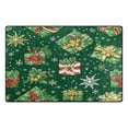 thumbnail image 2 of Vivid Christmas Green Gifts Soft Polyester Area Rug 60''x39'', Non Slip, Memory Foam, Water Absorbent, 2 of 7