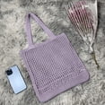 thumbnail image 6 of CoCopeaunt Crochet Bags for Women Knitted Tote Bag Faircore Hobo Bag Aesthetic Fairy Grunge Tote Bag Hollow Shoulder Handbags, 6 of 7