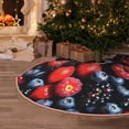 thumbnail image 5 of Rateoe Variety Of Fruits And Berries Pattern Christmas Tree Skirt with Ties, Christmas Tree Decorations, Farmhouse Christmas Decor Xmas Holiday Decorations-36", 5 of 6