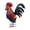 Red blue, variant on Chicken Ornaments Yard Art Decoration For Backyard Rooster Stakes Sculptures Garden Decoration