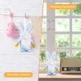 thumbnail image 4 of Conejito de Pascua Gnomo Muñeco de peluche Lindo elfo de primavera Enano Muñeca sin rostro (Azul) Likrtyny Libre de BPA, 4 of 4