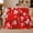 Festive Christmas Bows Candy Canes Sofa Cheerful Realistic, variant on Red Floral Autumn Pumpkin, Festive Halloween Scene, Warm Flannel Blanket for Living Room and Family Room with Detailed Artwork, Art Lovers Halloween Gift, Festive Home Decor