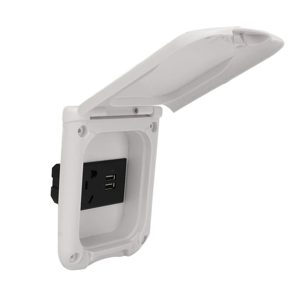 Outdoor Electrical Receptacle Panel,RV Power Outlet Box RV Power Outlet Box RV Panel Outlet Ultra Responsive