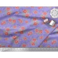 thumbnail image 3 of Soimoi Velvet Fabric Leaves & Rose Floral Decor Fabric Printed Yard 58 Inch Wide, 3 of 3