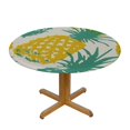 thumbnail image 3 of Nawypu  Pineapple Tropical Fruit Round Tablecloths Washable Table Cover for Kitchen Dinning Parties Tabletop Decor, 3 of 7