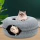 thumbnail image 2 of Donut Cat Bed Pet Cat Tunnel Interactive Game Toy Cat Bed Dual-use Indoor Toy Kitten Sports Equipment Cat Training Toy Cat House ShopWise Round, 2 of 10