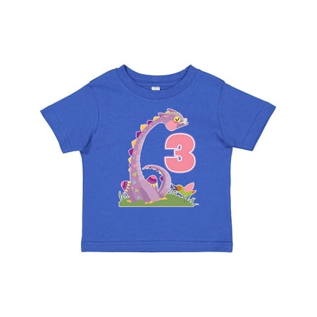 

Inktastic 3rd Birthday Dragon 3 Year Old Girl Gift Toddler Toddler Girl T-Shirt