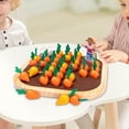 thumbnail image 1 of Wood Carrot Harvest Chess Set Early Educational Interaction Toy for Toddler Yotijar Juego de cosecha de zanahorias, 1 of 10