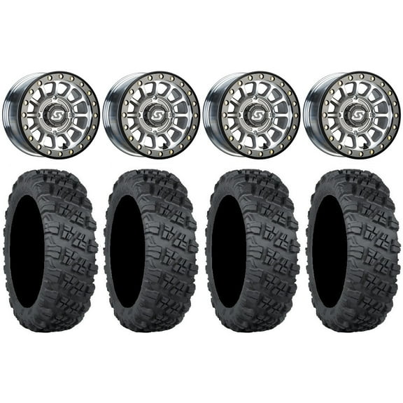 Sedona Sano Bdlk 14" Wheels Ct  30mm 28" Versa Cross V3 Tires Polaris RZR XP 1000 / PRO XP / Ranger XP 900/1000