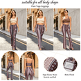 thumbnail image 6 of APEXFWDT Women's Print Stretch Bell Bottom Pants Flare Yoga Leggings High Waisted Boho Palazzo Wide Leg Pants Trousers, 6 of 7