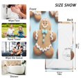 thumbnail image 3 of Cute Gingerbread Man Set of 2 Pure Cotton Towels, 16'' x 28'', Highly Absorbent and Soft, 3 of 8