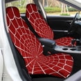thumbnail image 5 of Red Spider Web Car Seat Covers,Universal Auto Front Seats Protector Fits for Car,SUV Sedan,Truck, 5 of 6