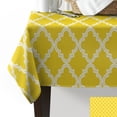 thumbnail image 3 of Yellow Moroccan Geometric Checks Table Cloth Waterproof Dining Tablecloth Kitchen Decorative Coffee Cuisine Party Table Cover, 3 of 6