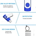 thumbnail image 3 of Unidad de memoria flash EASTBULL USB 2.0 de 4 GB, paquete de 100 unidades, azul, 3 of 7