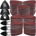 thumbnail image 1 of 246Pcs Oscillating Tool Sanding Pad Kit, 3Pcs Triangle Sanding Pads and 3Pcs Finger Sanding Pad, 240Pcs Sandpaper, for Wood/Plaster Polish, 1 of 7