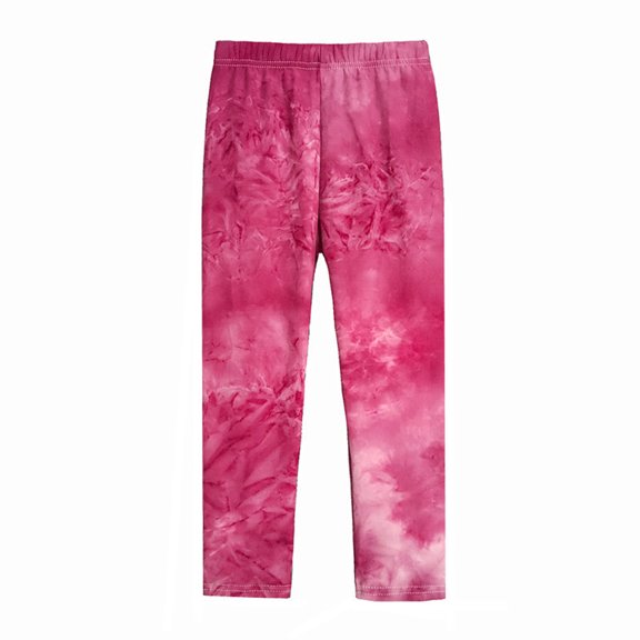 LYMAYTER Unisex Kids Leggings Pants Girls Boys Milk Silk Stretch Trousers Toddler Printing Bottoms Pants for 1-10 Years