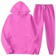 thumbnail image 2 of Mens Hooded Sports Tracksuit Unisex Two-Piece Running Outfits Long Sleeve Pullover Hoodies Sweatshirt+Sweatpants Set, 2 of 6