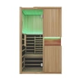 thumbnail image 1 of Blisspod 2-Person Full Spectrum Sauna Hemlock Low EMF, 6 Far Infrared & Red Heater & Chromotherapy, 1 of 9