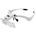thumbnail image 3 of Gafas con Diadema Iluminadas con LED, Lupa con 5 Lentes Intercambiables de 1,0X/1,5X/2,0X/2,5X/3,5 X para Reparación de Herramientas y Lectura, 3 of 6