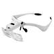 thumbnail image 3 of Gafas con Diadema Iluminadas con LED, Lupa con 5 Lentes Intercambiables de 1,0X/1,5X/2,0X/2,5X/3,5 X para Reparación de Herramientas y Lectura, 3 of 6