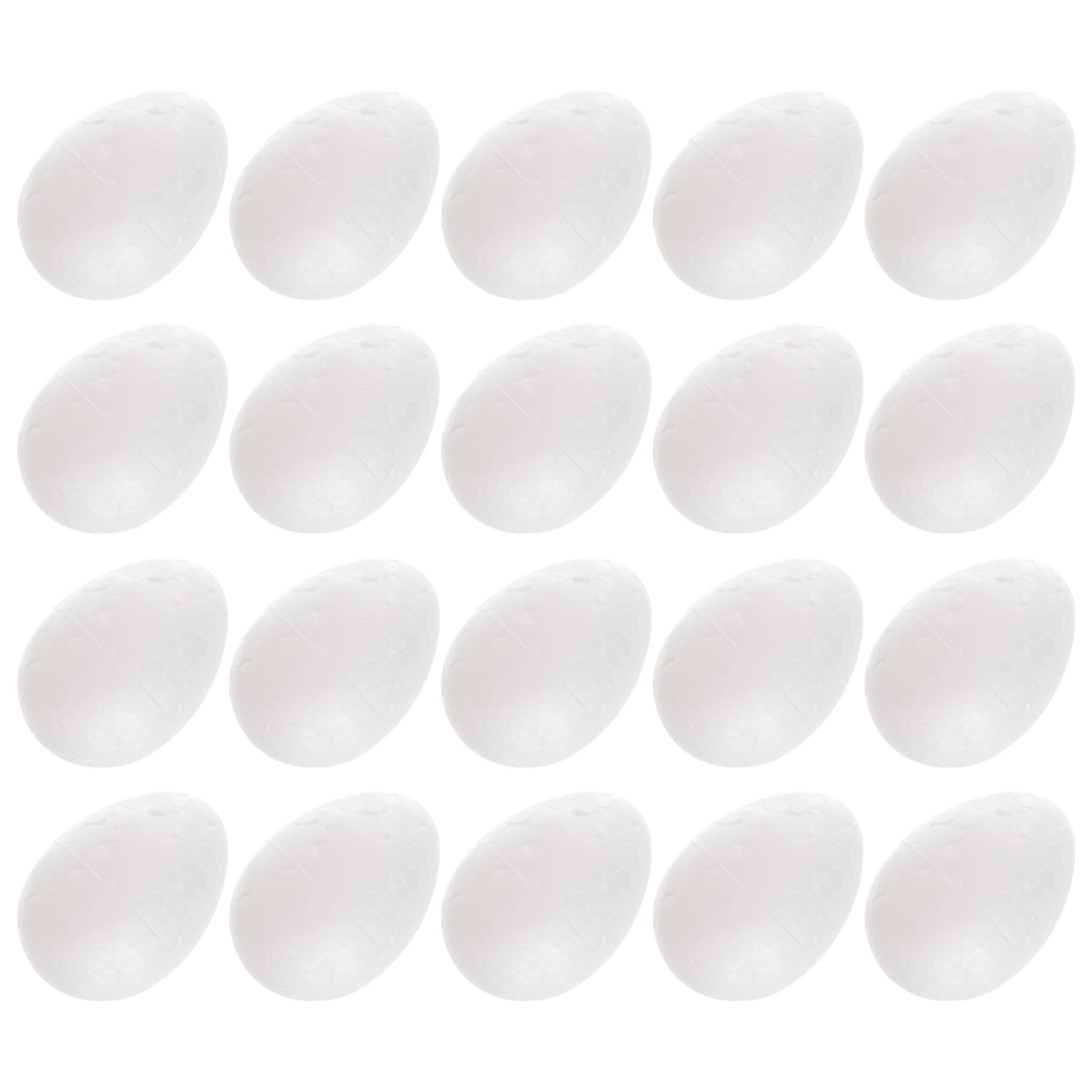 Rhewides Eggs 50Pcs- 3. 5cm Eggs DIY Egg Crafts Eggs- White